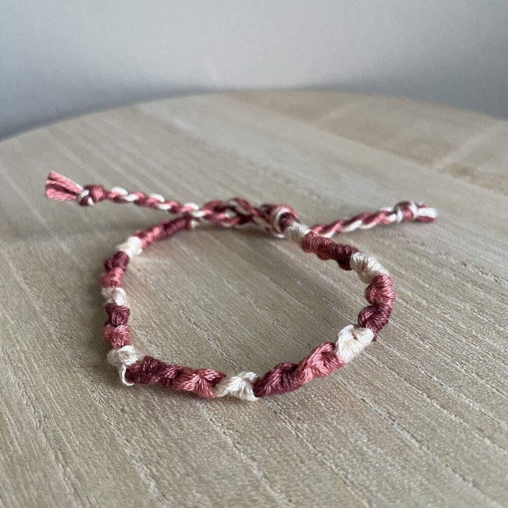 Nelly Bracelet, anklet, trendy, comfortable, tie, embroidery thread, woven, gift